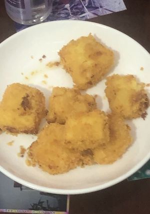 Hình của món Sữa tươi chiên đơn giản.