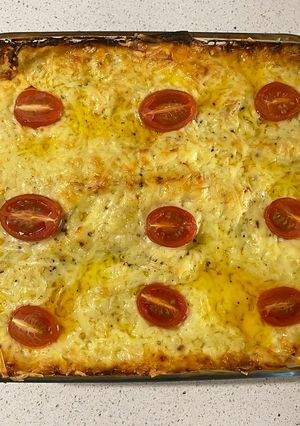 A picture of Lamb moussaka lasagna.