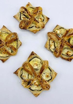 Une photo de Feuilletée au Fromage et à la Courgette