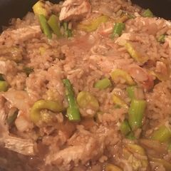 A picture of Chicken and Vegetable Risotto.