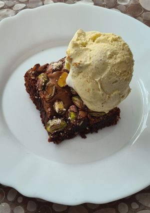 Une photo de Brownie aux pistaches