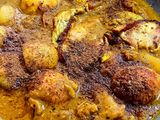 আলু সয়াবিন দিয়ে ডিমের ঝোল (aloo soyabean diye dimer jhol recipe in Bengali)