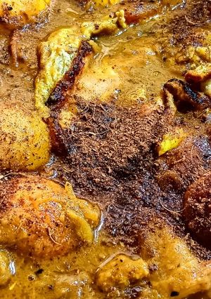 আলু সয়াবিন দিয়ে ডিমের ঝোল (aloo soyabean diye dimer jhol recipe in Bengali) রেসিপির প্রধান ছবি