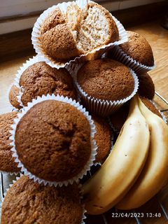 Φωτογραφία της συνταγής Αφράτα muffins μπανάνας