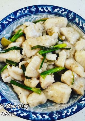 Hình của món Phi lê cá Hành Gừng / Fillet Fish w Ginger & Onion.