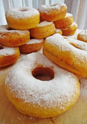 Foto resep Eggless Pumpkin Donut
