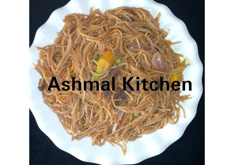 Recipe: Yummy Fried Spaghetti