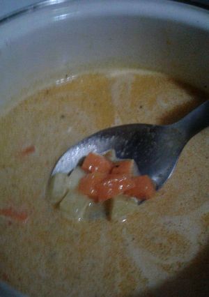 Una foto de Sopa cremosa de zanahoria y papa