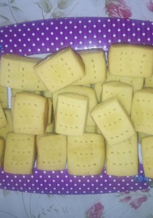 A picture of Short bread cookies.