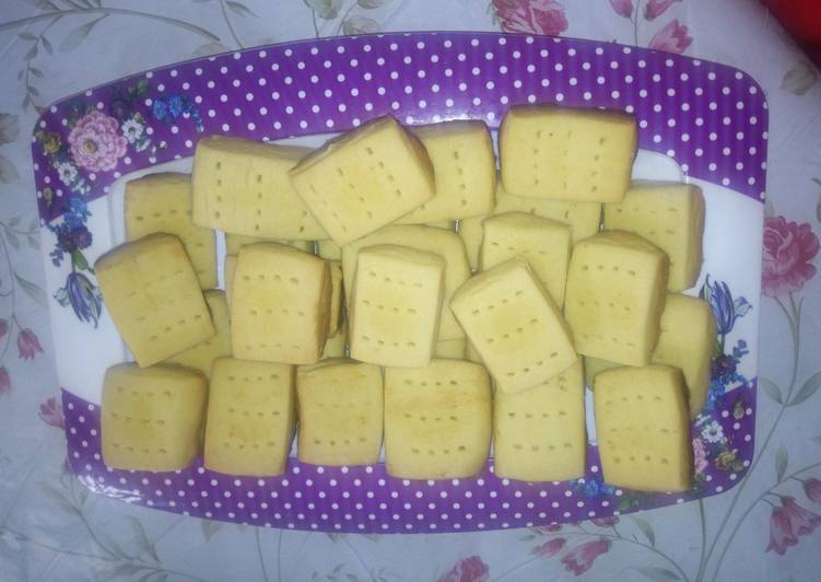 Steps to Make Homemade Short bread cookies