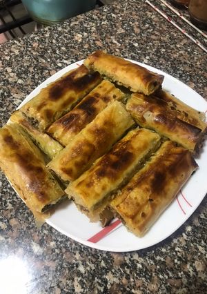 صورة لوصفة صوابع الجلاش باللحمه المفرومه 😋
