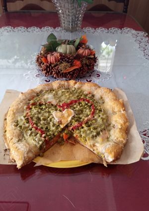 Útravaló (Fenséges Zöldséges tojásos Leveles tészta) recept fotója