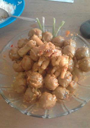 Foto resep Semur Bakso Ceker Pedas Manis