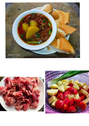 Hình của món Bò sốt vang.