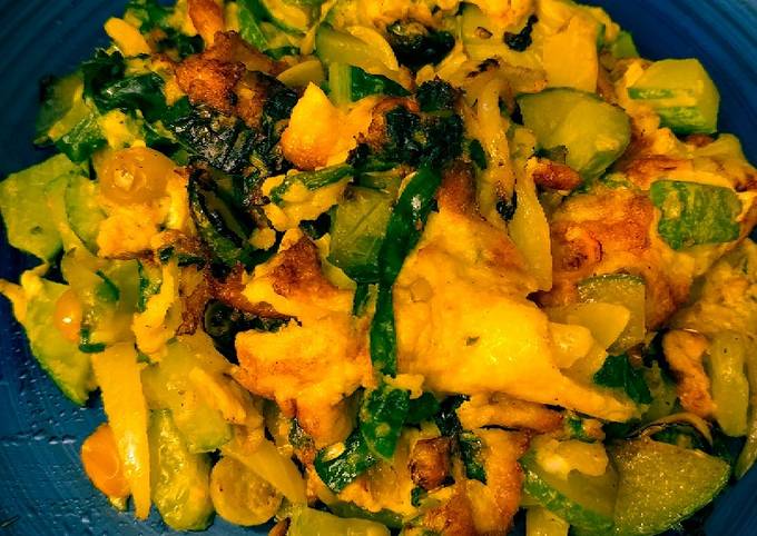 TIMUN JEPANG (ZUCCHINI) MASAK TELUR