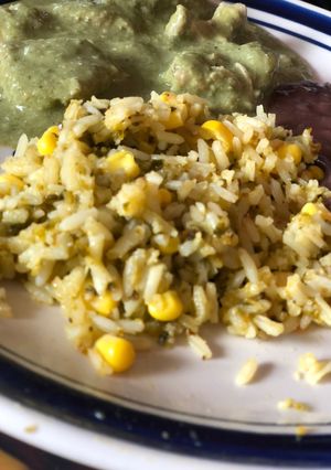Una foto de Arroz poblano