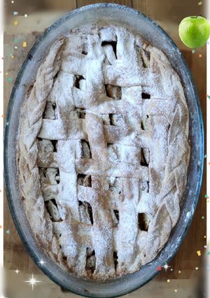 Фото ~Песочный пирог с яблоками и корицей~.