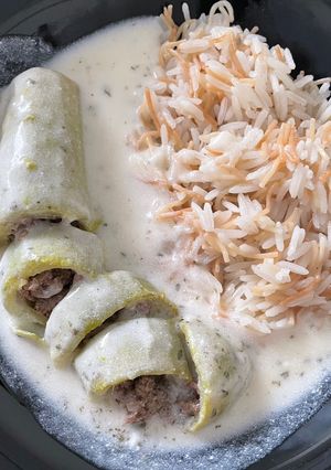 صورة لوصفة كوسا بلبن / شيخ المحشي