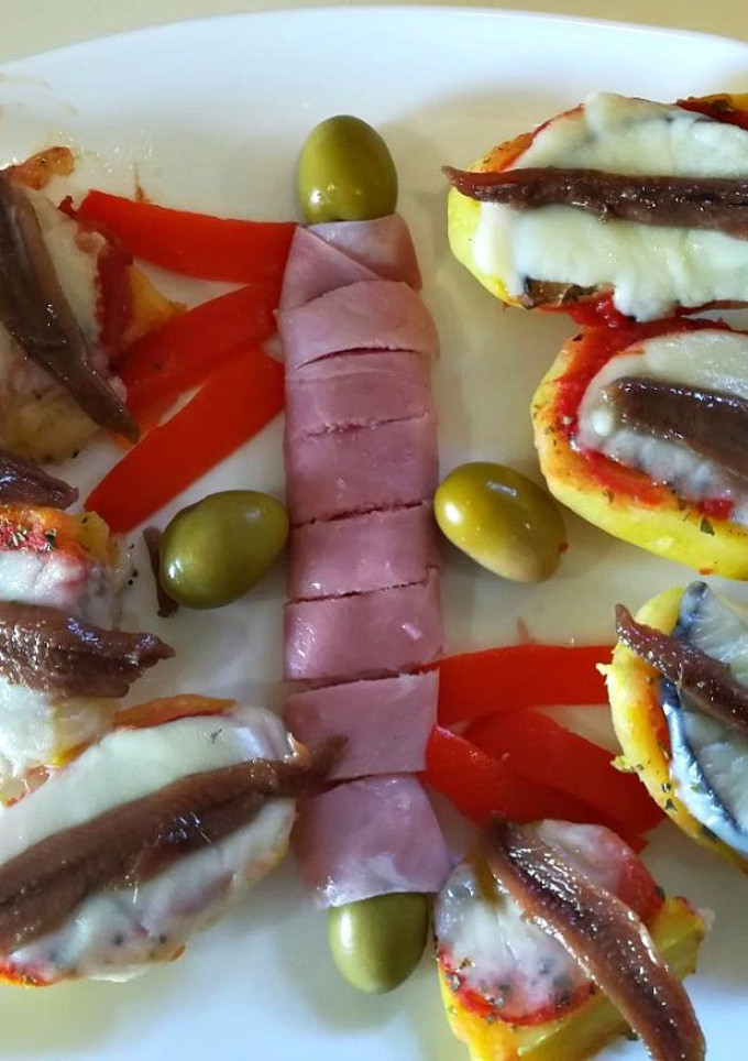 Una foto de Mini pizzas de patata