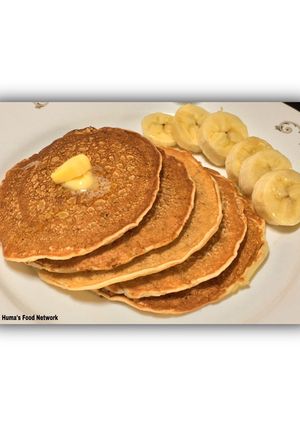 A picture of Eggless Banana Pancakes.