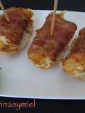 Bacon, Piquillo Pepper, and Cheese Skewers