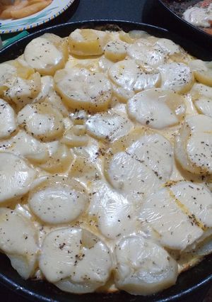 Una foto de Papas a la Crema