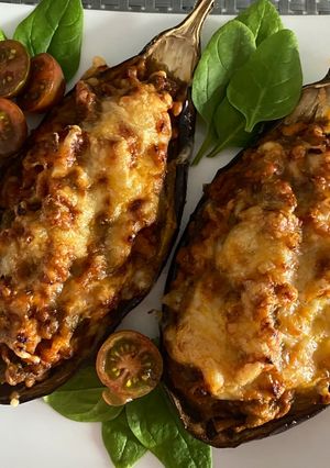Foto principal de Berenjenas rellenas de carne picada