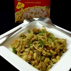 A picture of Malai Boti Macaroni.