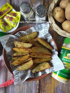 Foto resep Garlic Parmesan Baked Potato