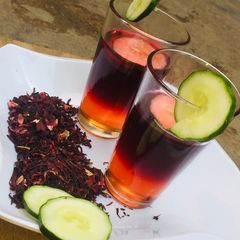 A picture of Hibiscus juice 🥤.