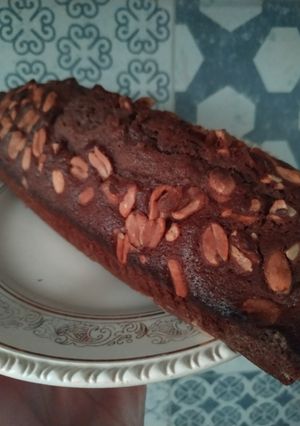 Una foto de Budín de chocolate con maní