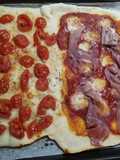 Focaccia with Cherry Tomatoes and Prosciutto Pizza
