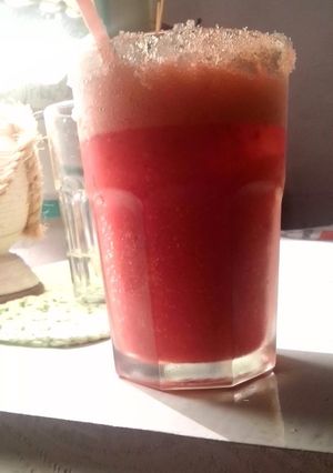 Una foto de Trago de frutilla