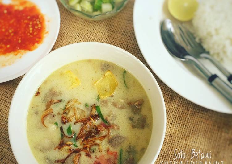 Resep Soto Betawi kuah susu + santan yang Lezat