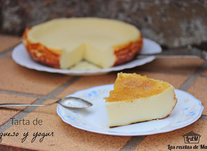 Una foto de Tarta de queso y yogur