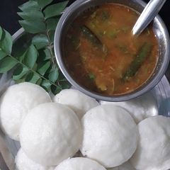 Idli sambhar A picture of Idli sambhar.