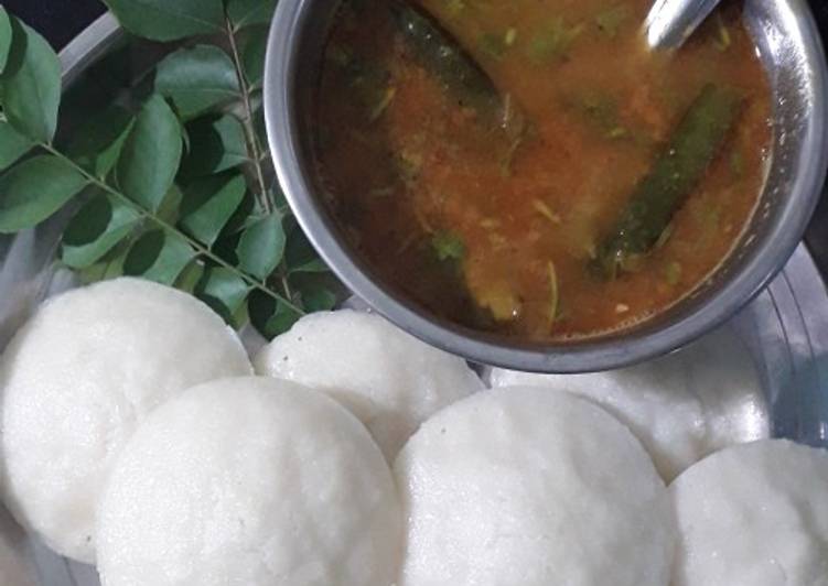 Simple Way to Make Any-night-of-the-week Idli sambhar