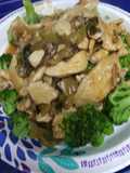 Ginger Chicken over Broccoli