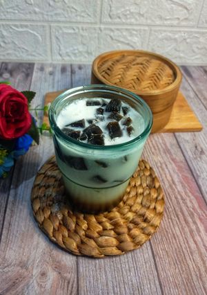 Foto resep Es Cincau Hitam dengan Santan