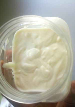 A picture of Homemade mayonnaise.