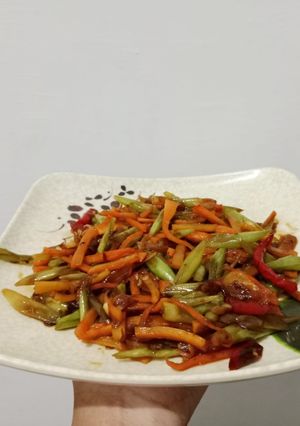 Foto resep Tumis buncis wortel