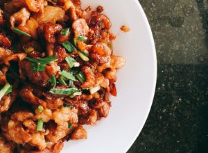 Hình của món Tôm nõn rang thịt siêu nhanh.