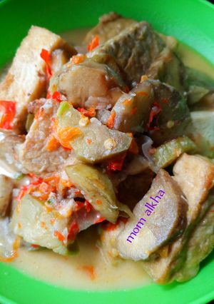 Foto resep Sambel terong tahu tempe kuah gurih