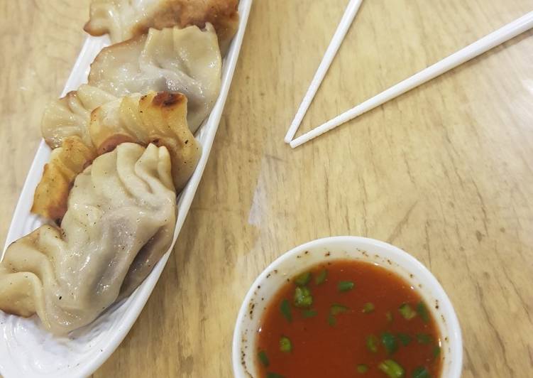 Steps to Make Award-winning Meat and cabbage potstickers