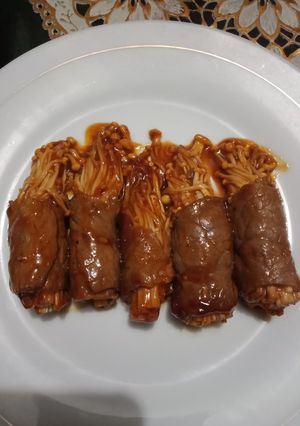 Foto resep Beef Enoki Roll