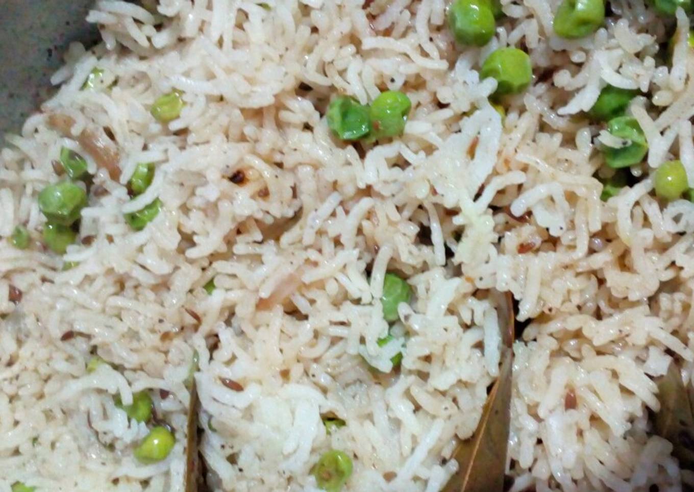 Curd and peas biryani