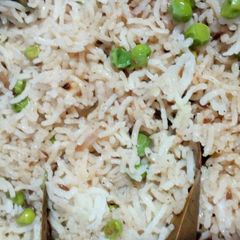 Curd and peas biryani A picture of Curd and peas biryani.