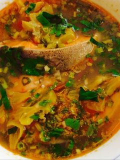 Hình của món Canh khế cá bớp.