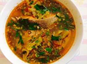 Hình của món Canh khế cá bớp.