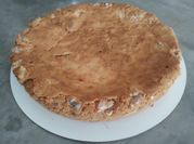 Una foto de brownie chocolate blanco